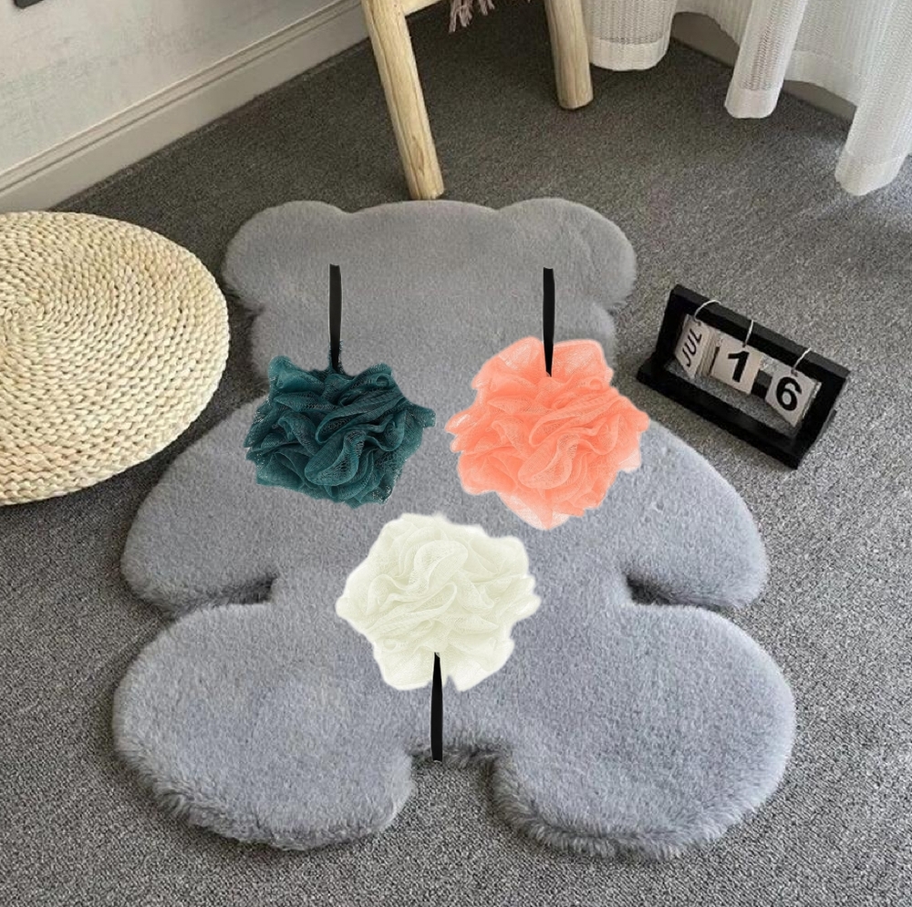 👣4/$20. Soft Sponge Body Scrubber for Women and Men 3 Pcs